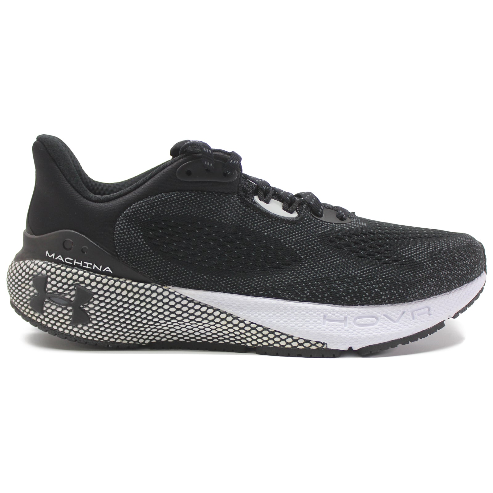 Under Armour HOVR Machina 3 CN 3025660-001 Synthetic Textile Womens Trainers - Black White - 42.5#color_black white