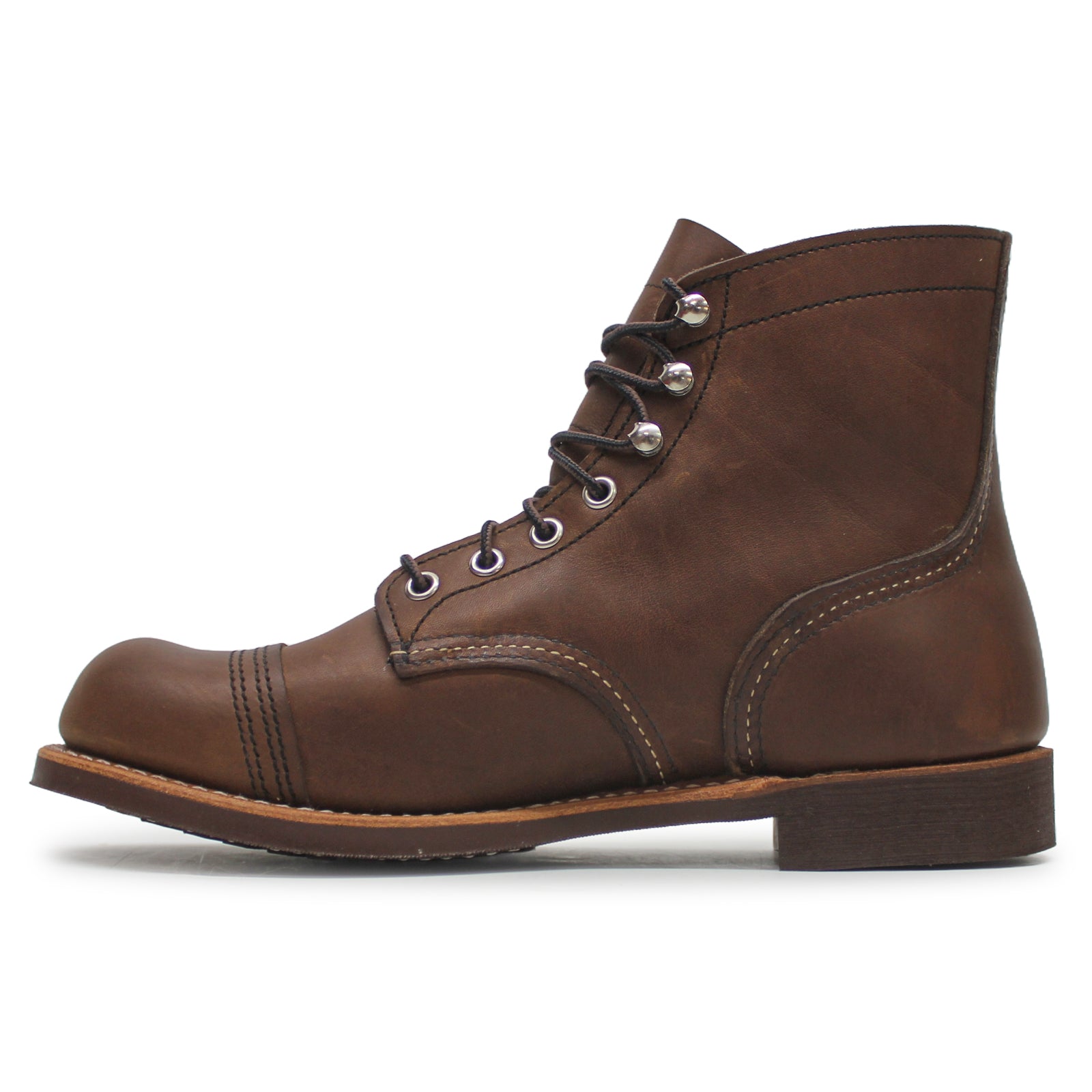 Red Wing Iron Ranger Full Grain Leather Mens Boots#color_amber