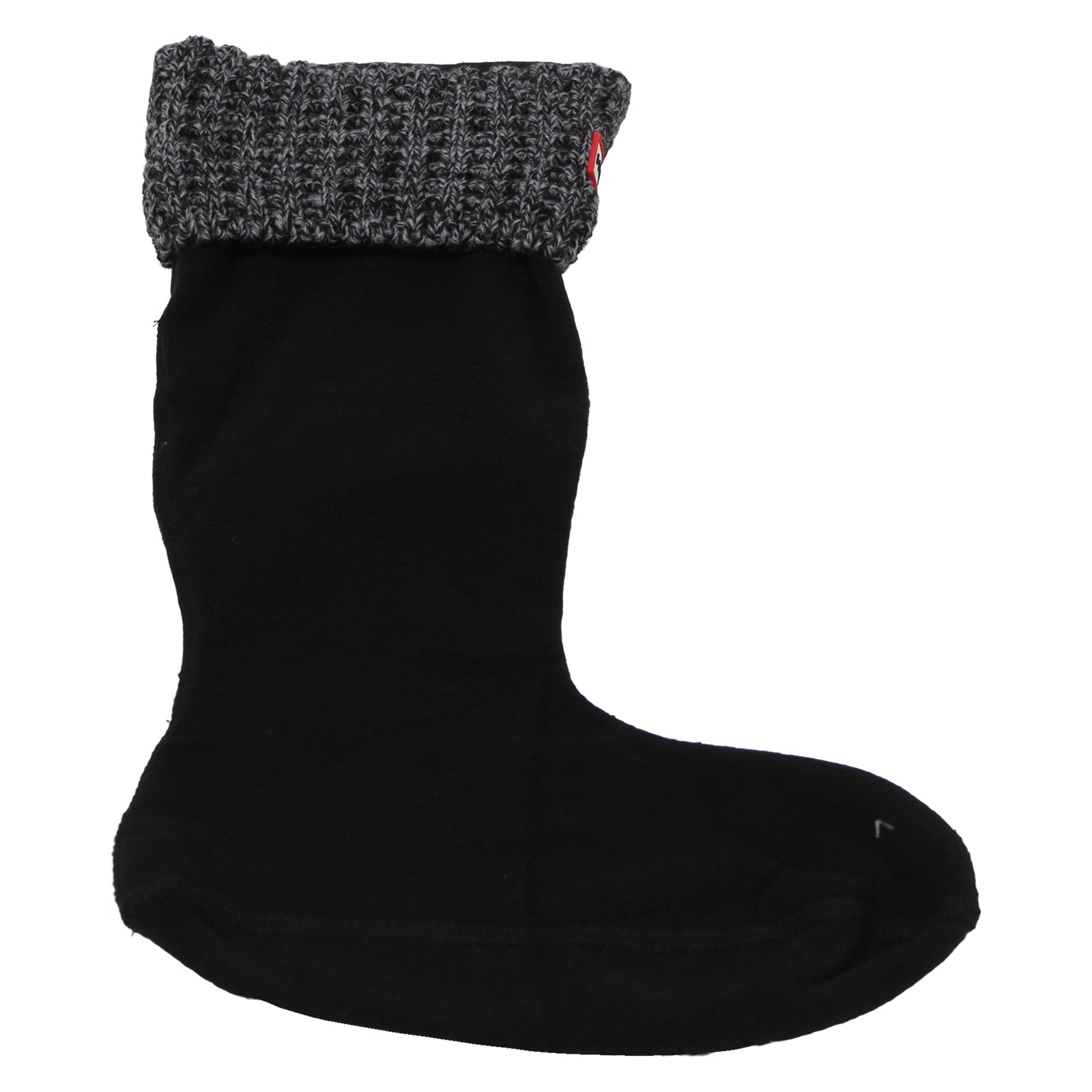 Hunter Waffle Tall Boot Sock UAS3417RPY-GZB Polyfleece Unisex Socks - Black Grey - 36-38#color_black grey