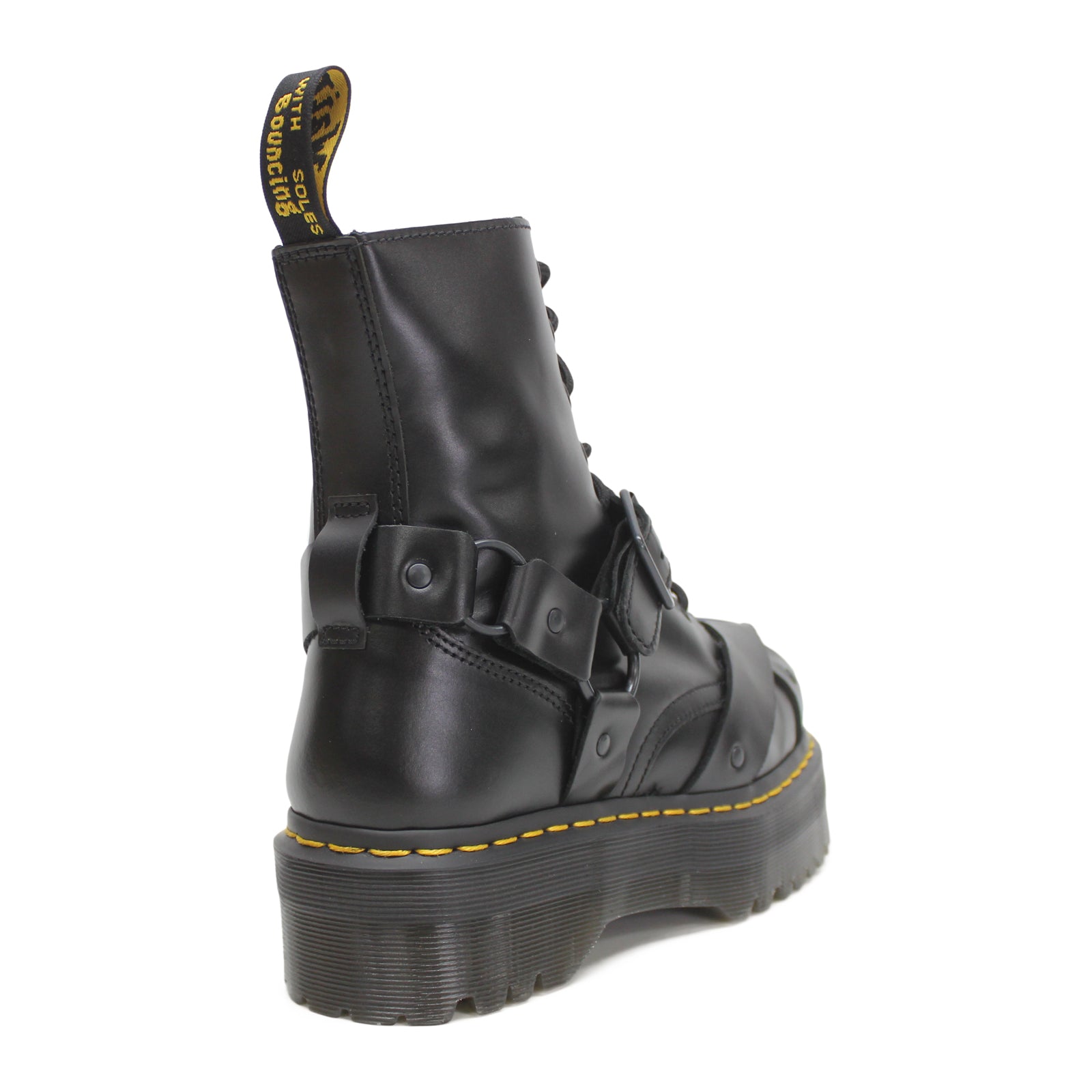 Dr. Martens Jadon Harness Paris Leather Unisex Boots#color_black