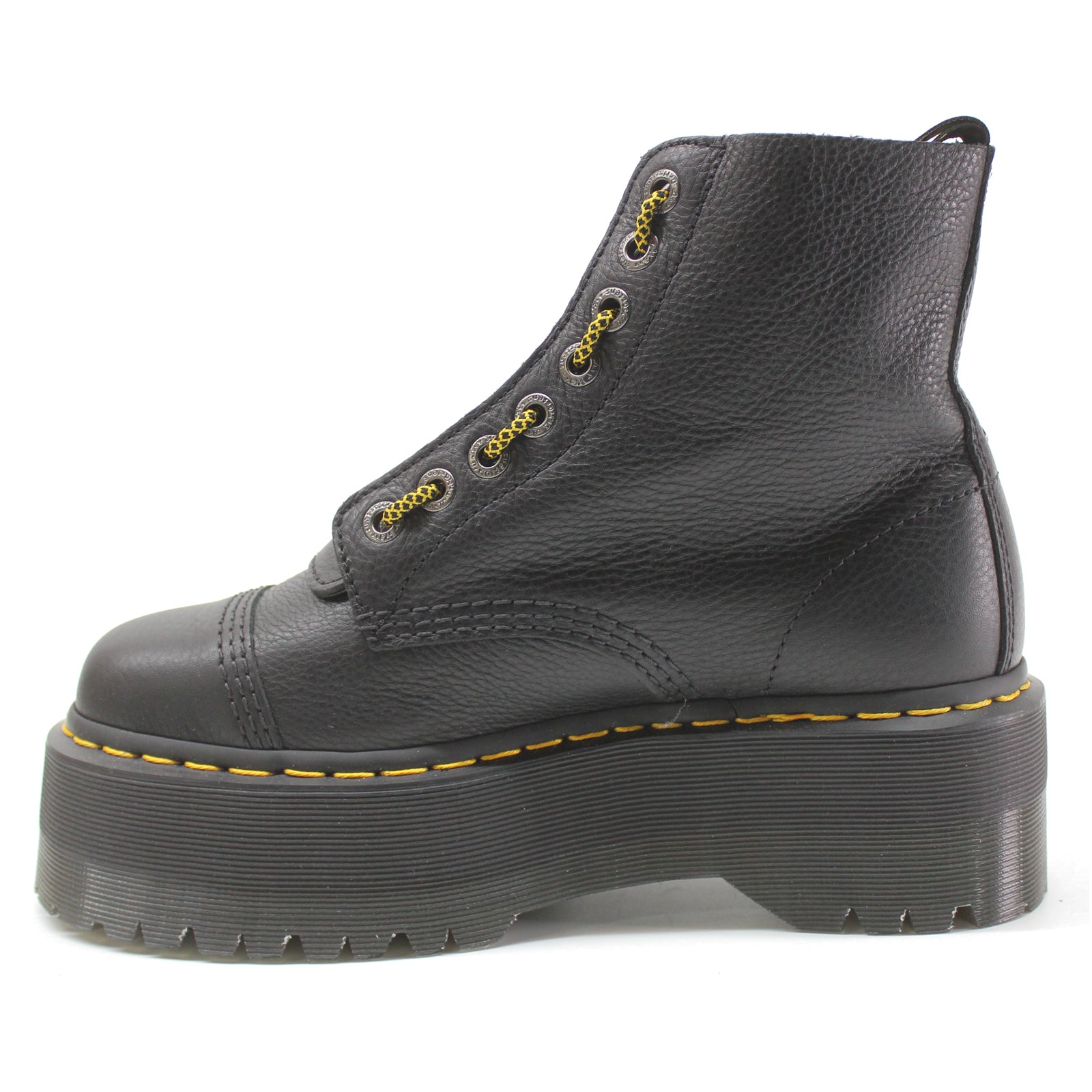 Dr. Martens Sinclair Max 27358001 Pisa Leather Womens Boots - Black - 5#color_black