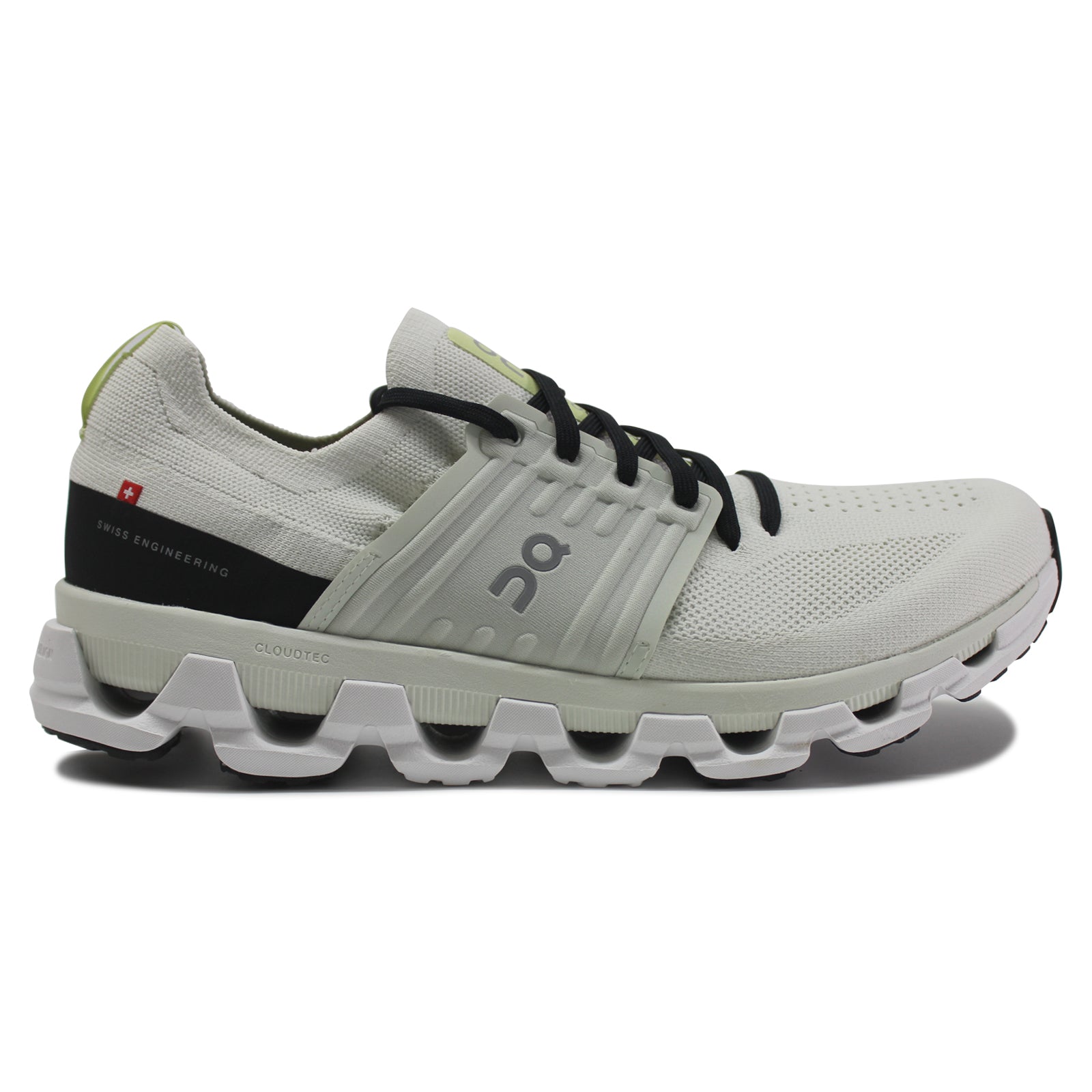 On Cloudswift 3 3MD10560791 Textile Synthetic Mens Trainers - Ivory Black - 44#color_ivory black