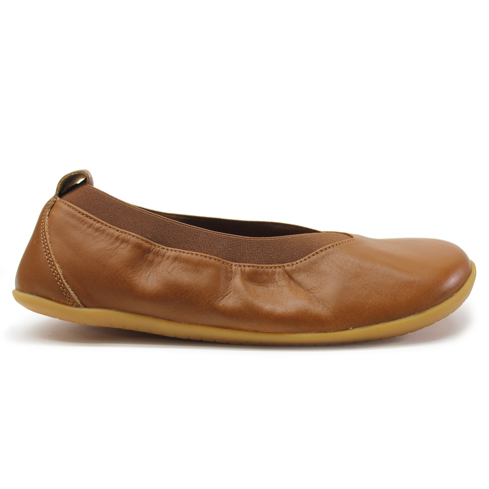 Vivobarefoot Opanka Ballerina 201470-02 Leather Womens Shoes - Tan - 41#color_tan