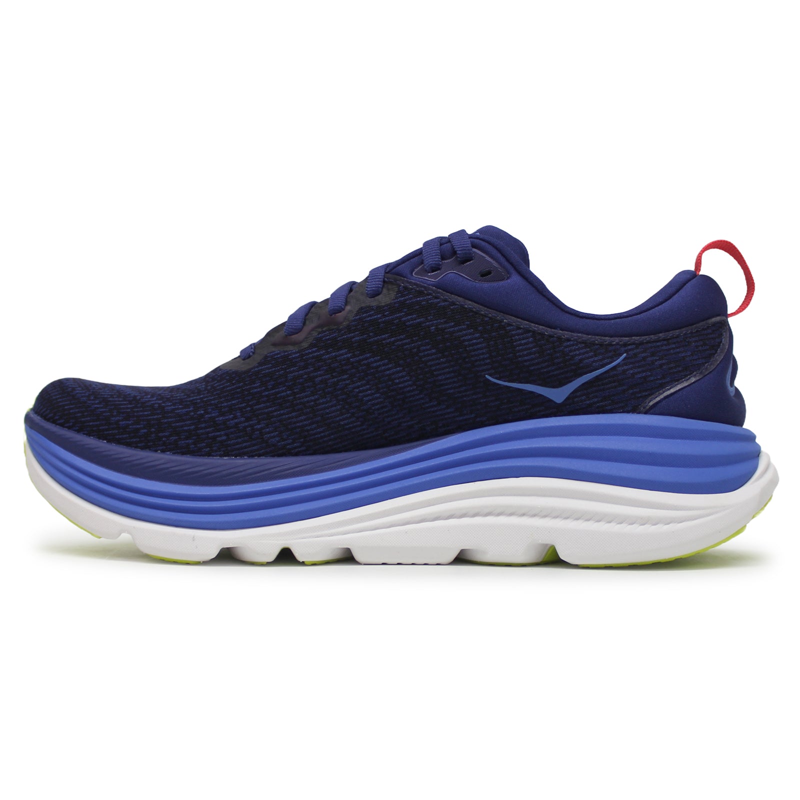 Hoka One One Gaviota 5 Textile Synthetic Mens Sneakers#color_Bellwether Blue Evening Sky