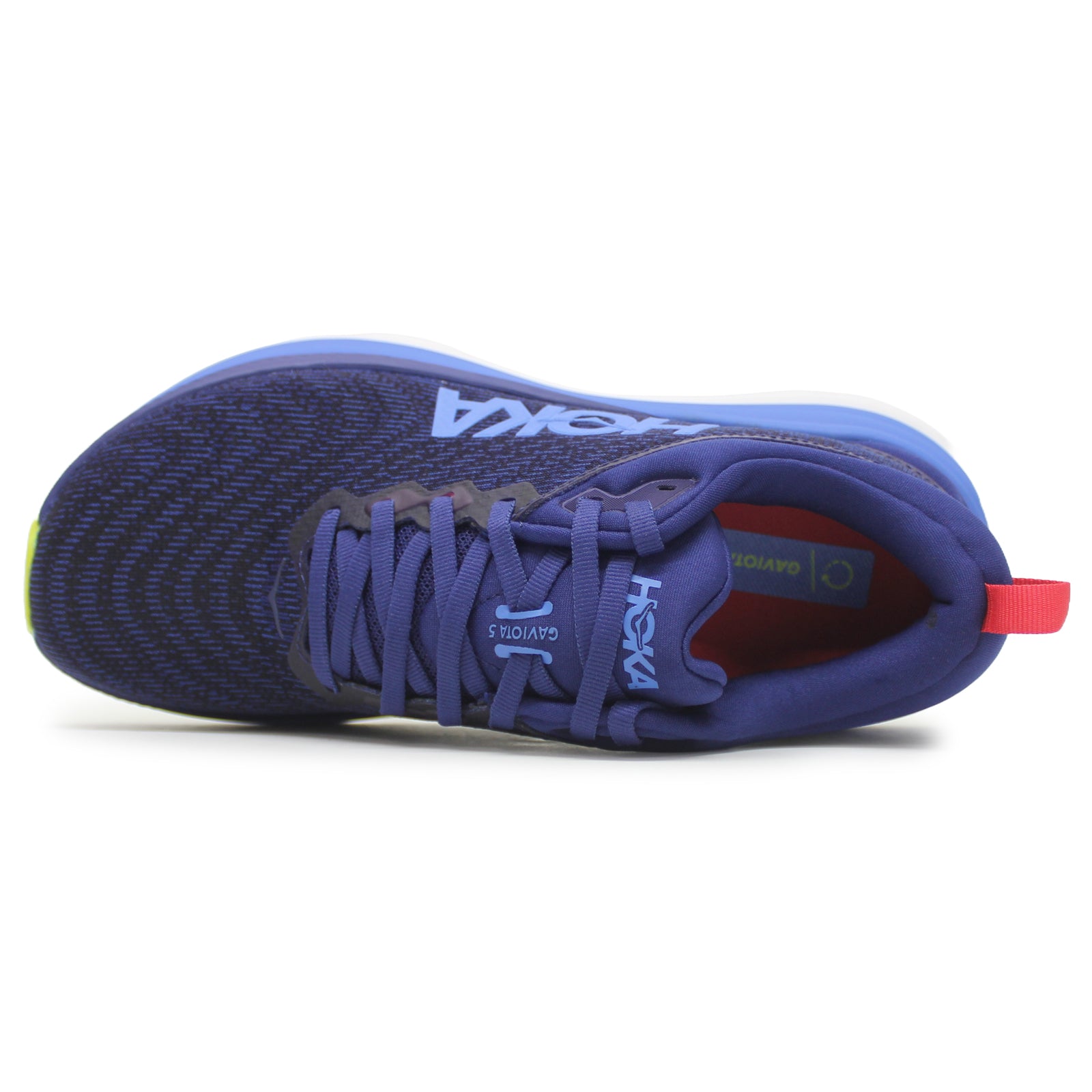 Hoka One One Gaviota 5 Textile Synthetic Mens Sneakers#color_Bellwether Blue Evening Sky