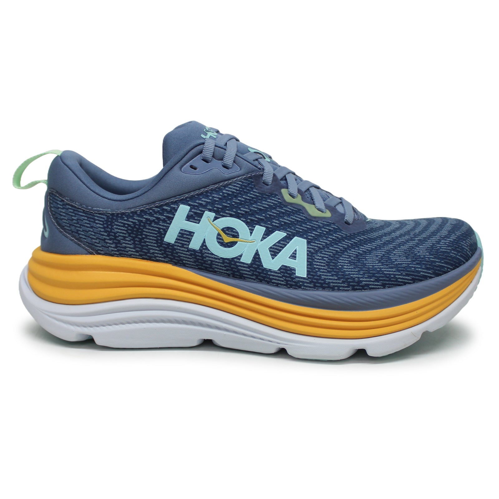 Hoka Gaviota 5 1127929-SSK Textile Synthetic Mens Trainers - Shadow Dusk - 10#color_shadow dusk