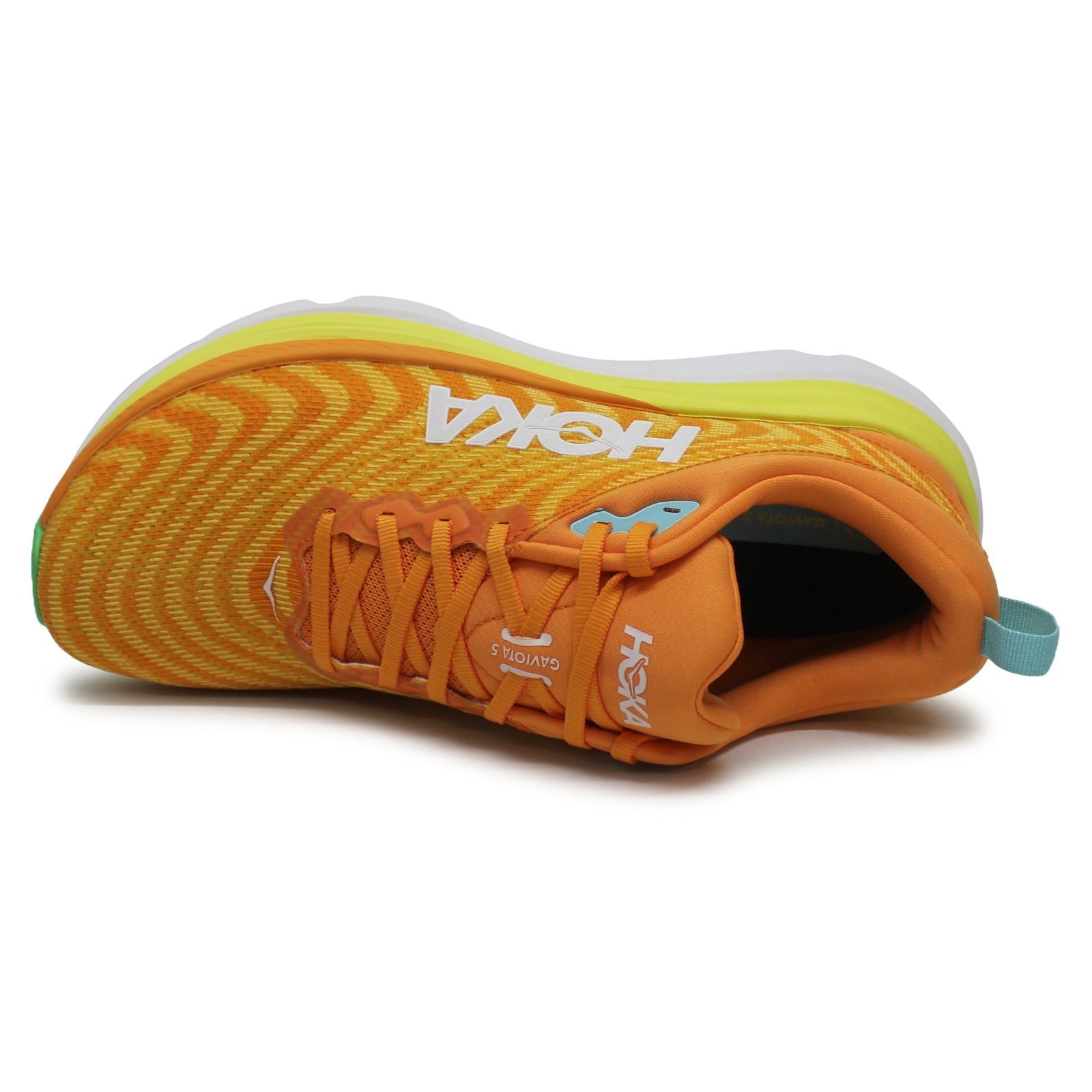 Hoka Gaviota 5 1127929-SRSH Textile Synthetic Mens Trainers - Solar Flare Sherbet - 11#color_solar flare sherbet