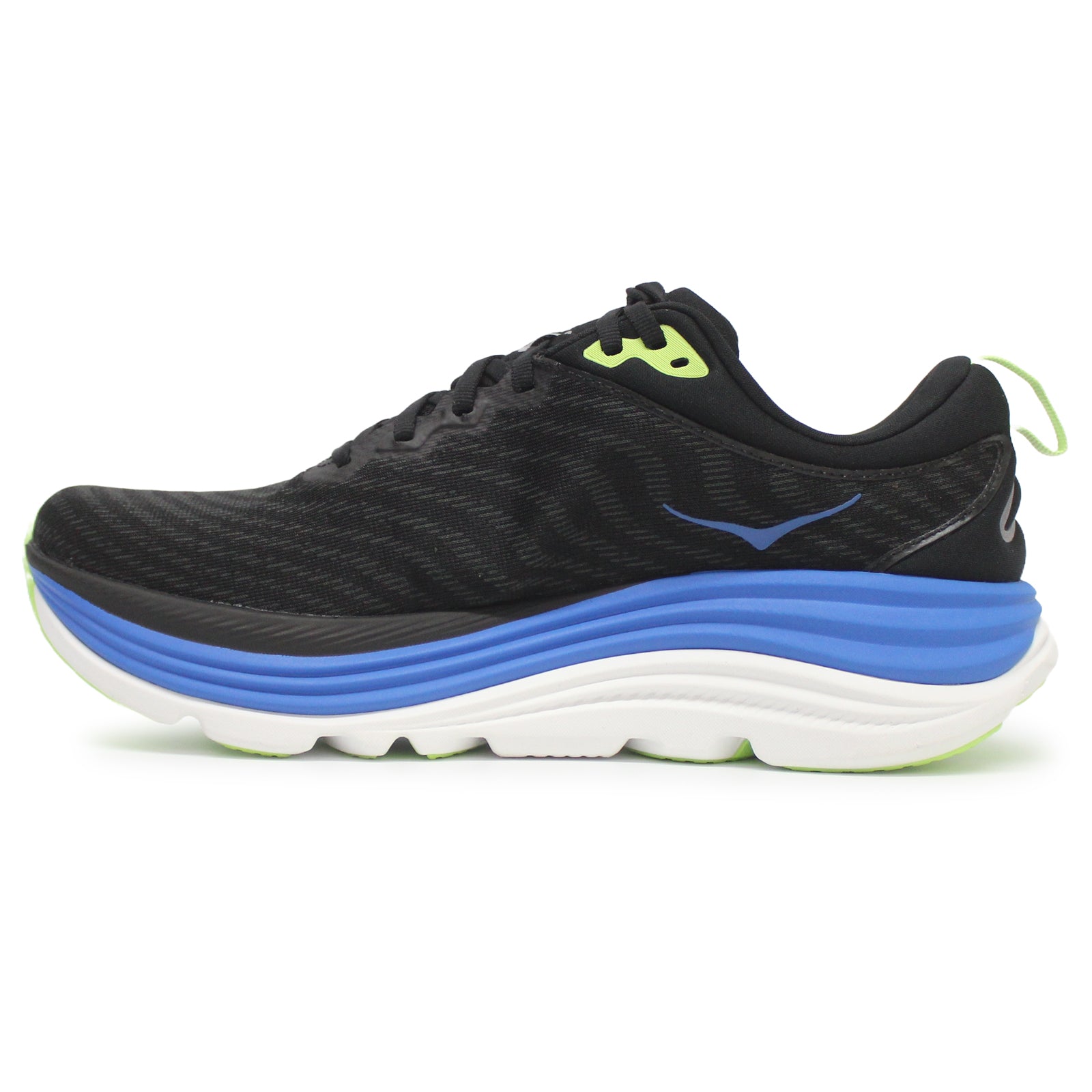 Hoka Gaviota 5 Textile Synthetic Men's Running Shoes#color_black electric cobalt