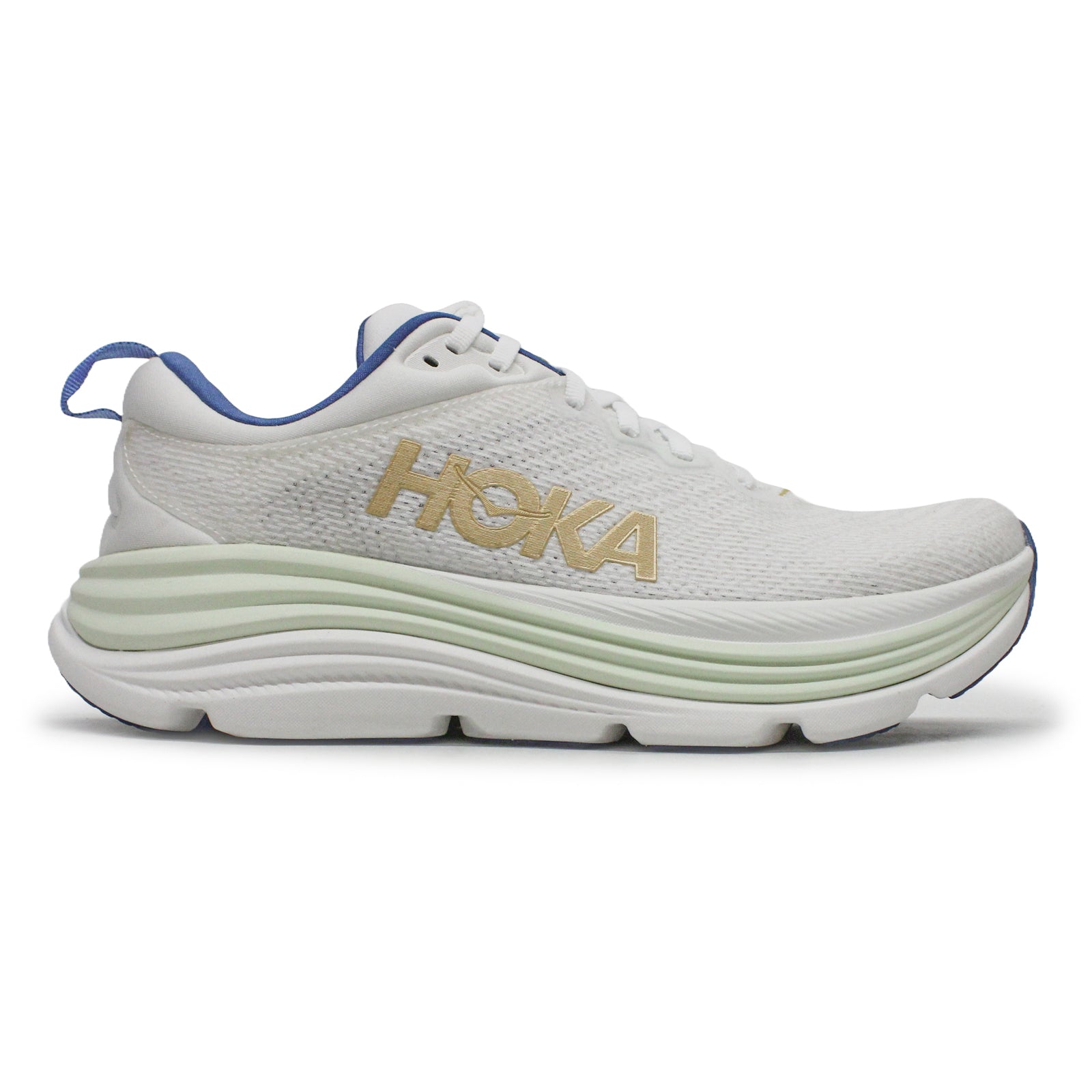 Hoka Gaviota 5 Textile Synthetic Men's Running Shoes#color_frost gold