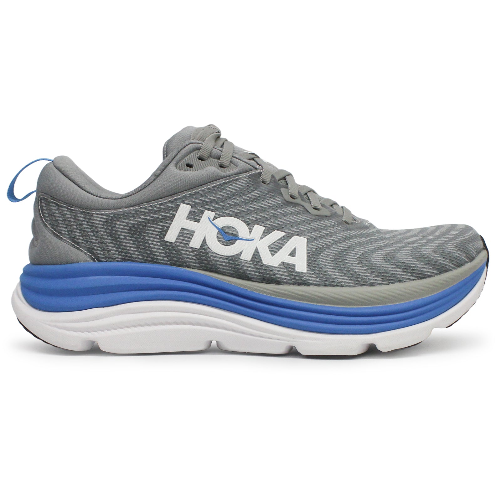 Hoka Gaviota 5 Textile Synthetic Men's Running Shoes#color_limestone diva blue