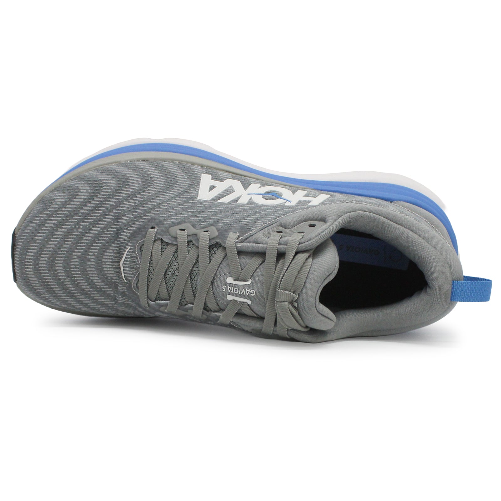 Hoka Gaviota 5 Textile Synthetic Men's Running Shoes#color_limestone diva blue