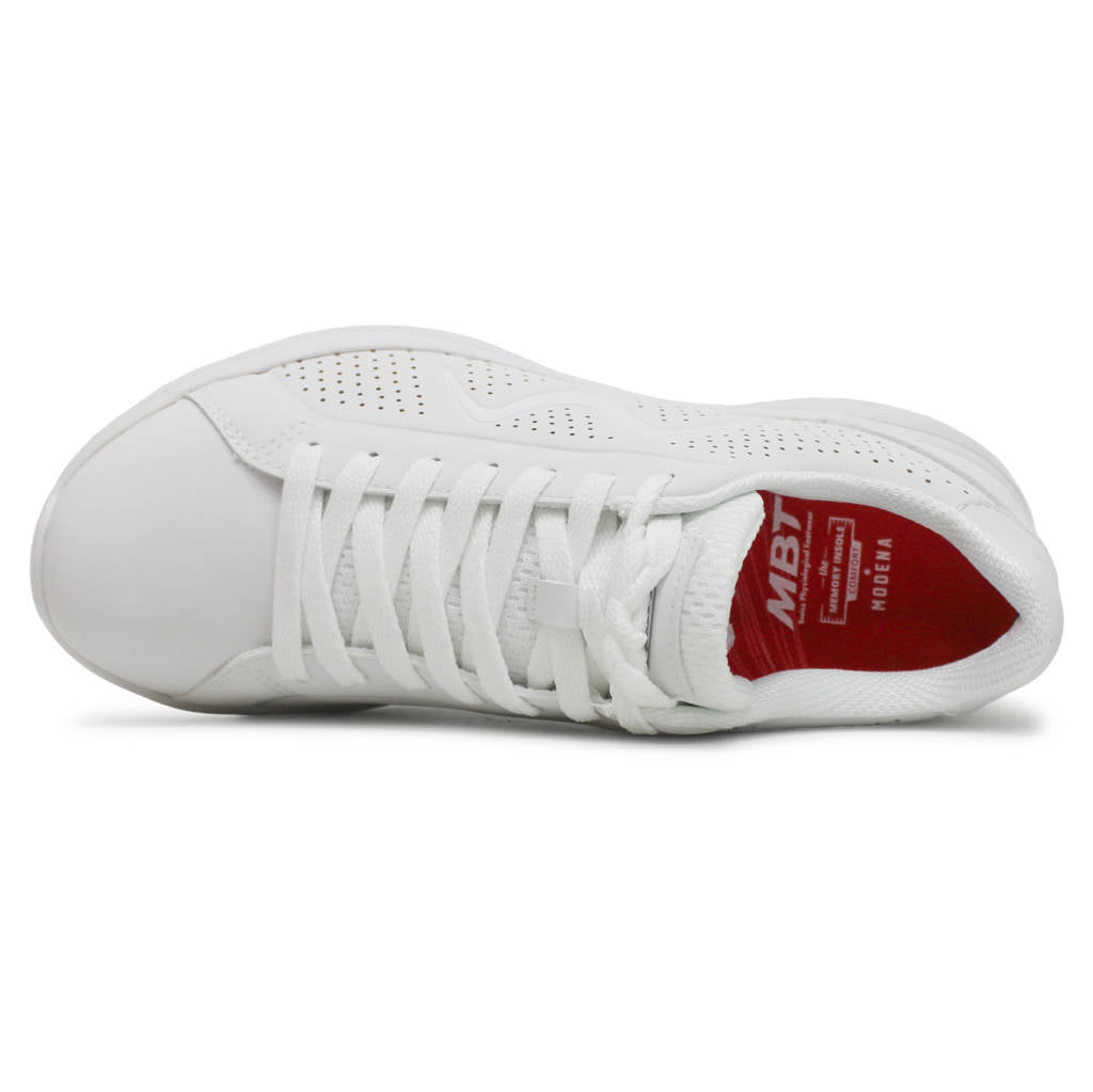 MBT M800 Synthetic Leather Womens Sneakers#color_white