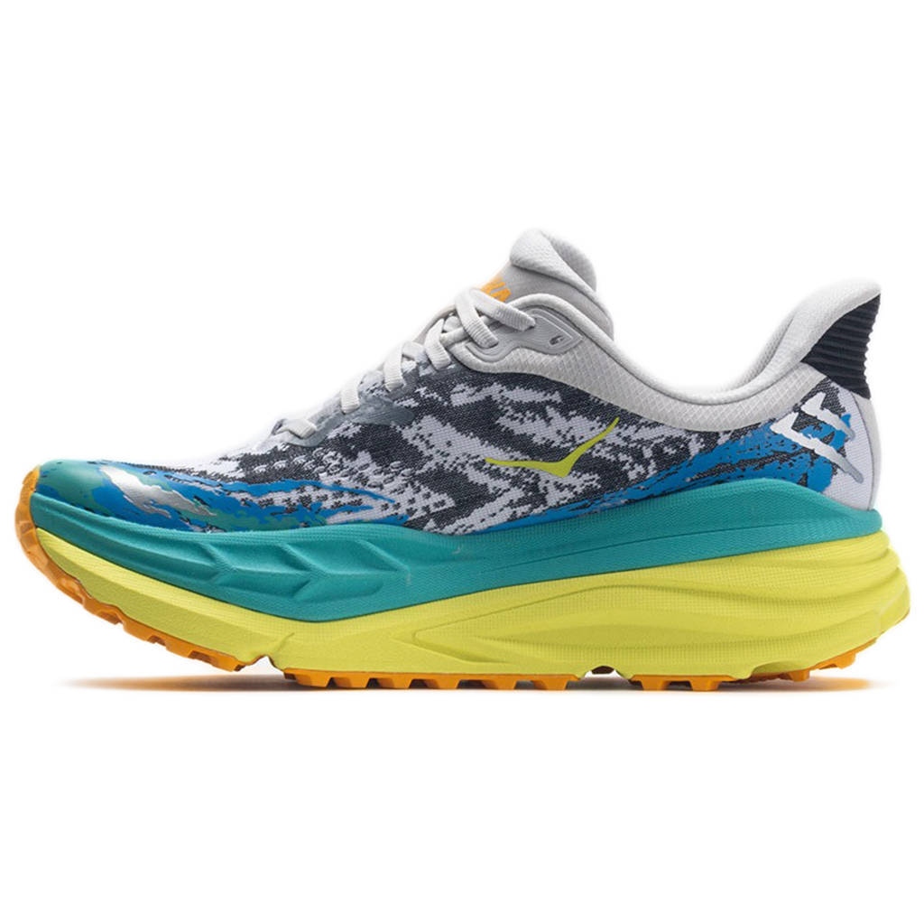 Hoka One One Stinson 7 Textile Synthetic Mens Sneakers#color_white evening primrose