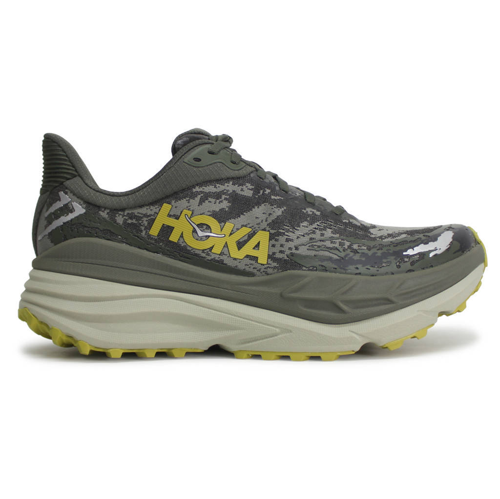 Hoka One One Stinson 7 Textile Synthetic Mens Sneakers#color_olive haze forest cover