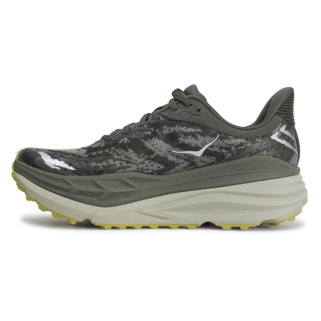 Hoka One One Stinson 7 Textile Synthetic Mens Sneakers#color_olive haze forest cover