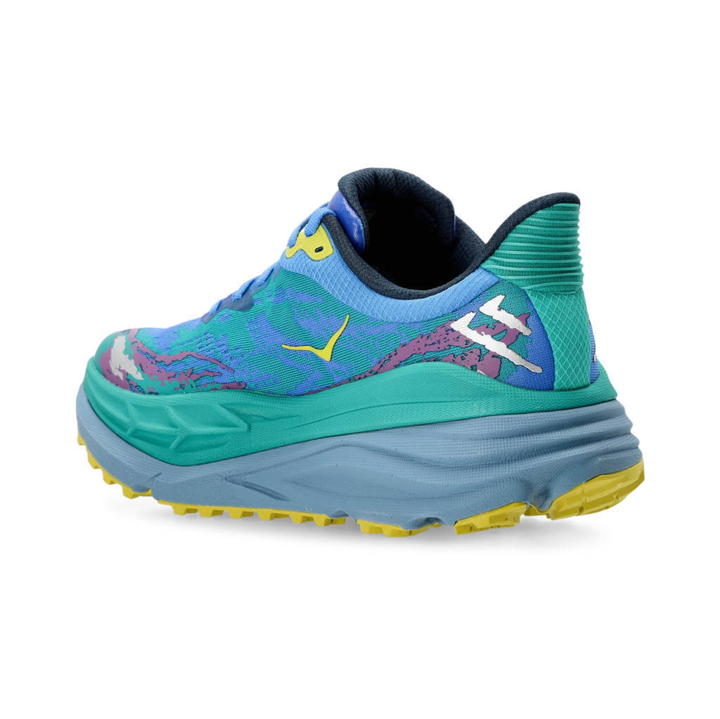 Hoka One One Stinson 7 Textile Synthetic Mens Sneakers#color_virtual blue tech green