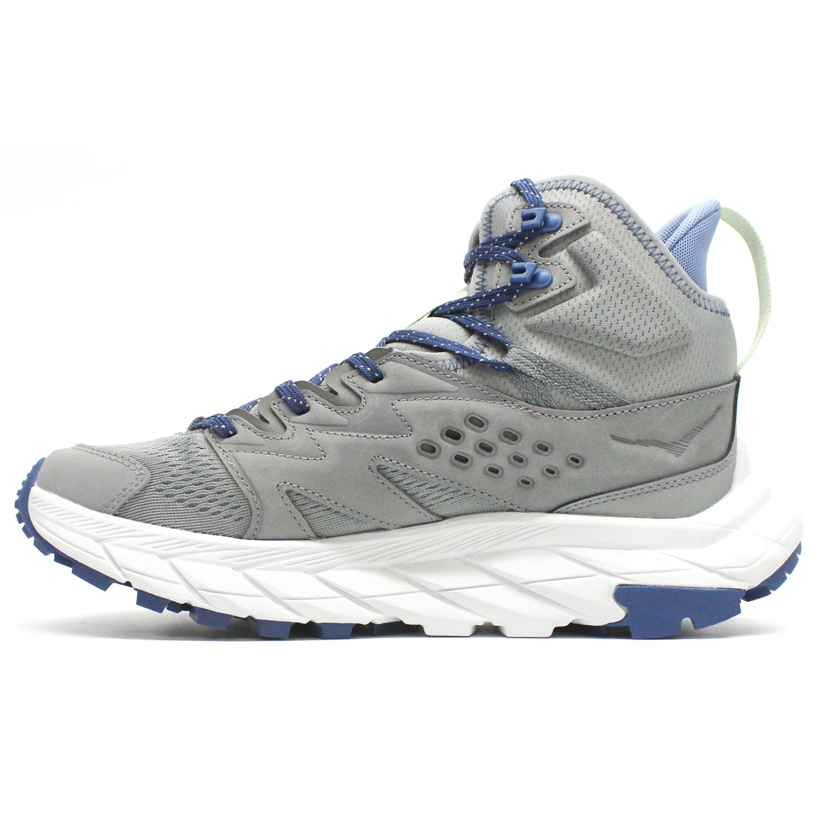 Hoka Anacapa Breeze Mid Textile Synthetic Mens Boots#color_galactic grey cosmic grey