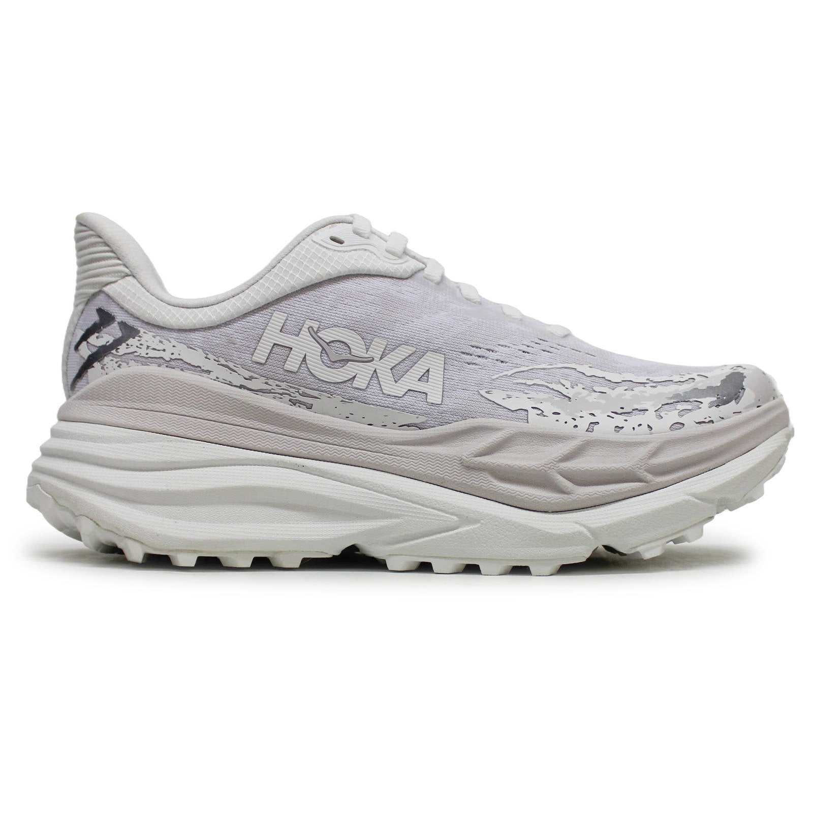 Hoka One One Stinson 7 Textile Synthetic Womens Sneakers#color_White White