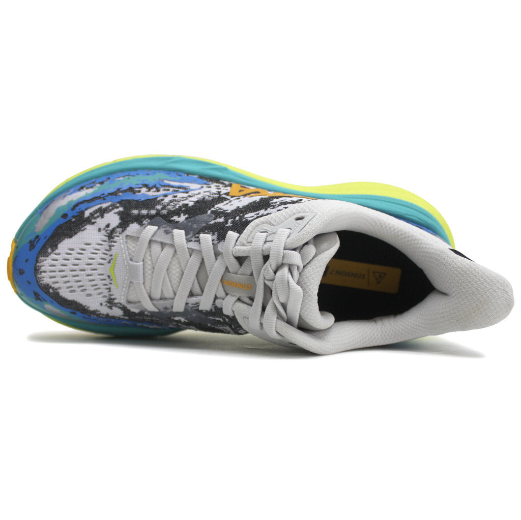 Hoka Stinson 7 Textile Synthetic Women's Running Shoes#color_white evening primrose