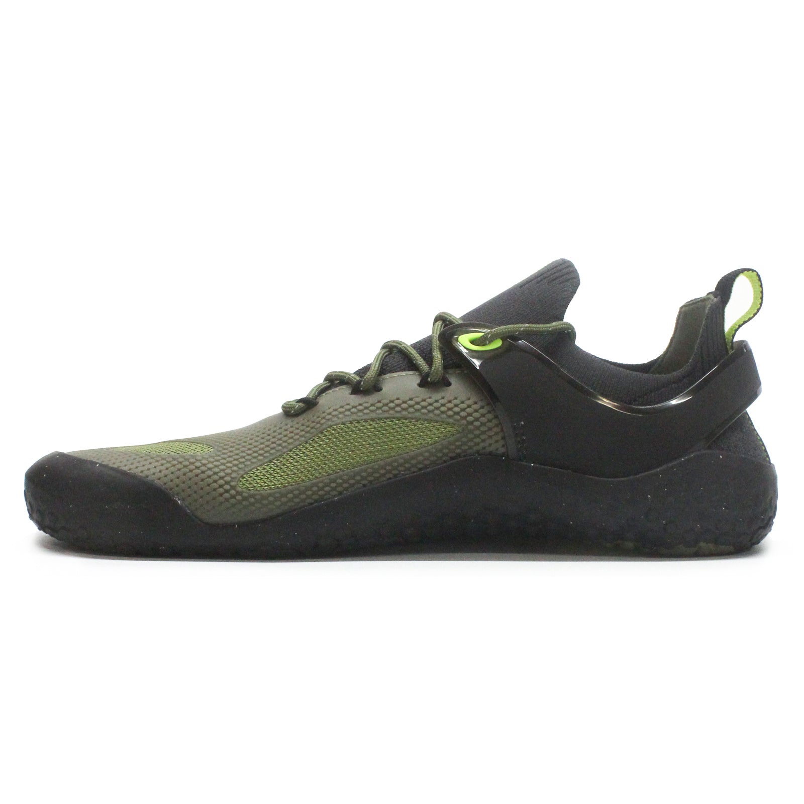 Vivobarefoot M Strength Textile Synthetic Womens Trainers#color_forest green acid lime