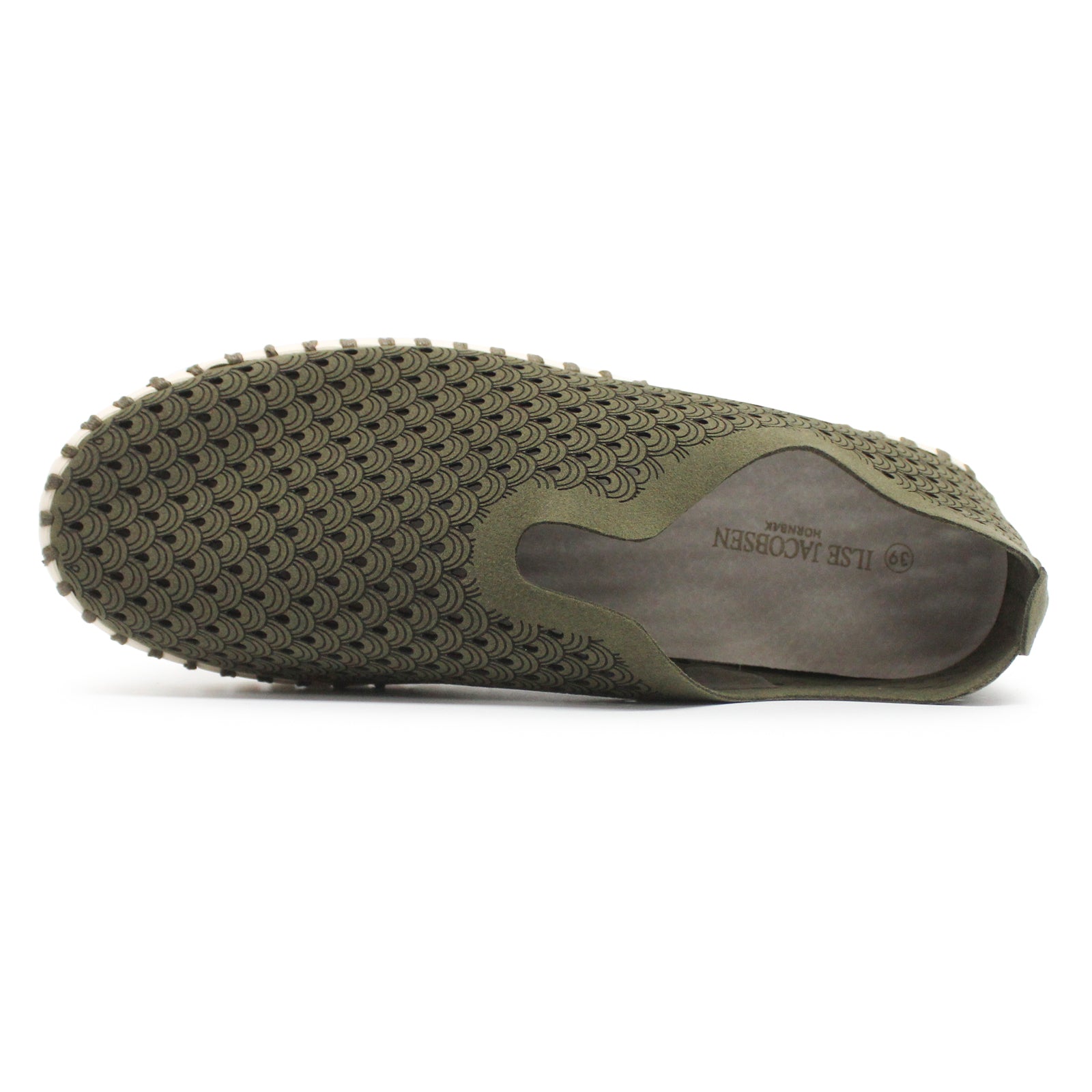 Ilse Jacobsen Tulip 3275 Textile Womens Shoes#color_deep olive