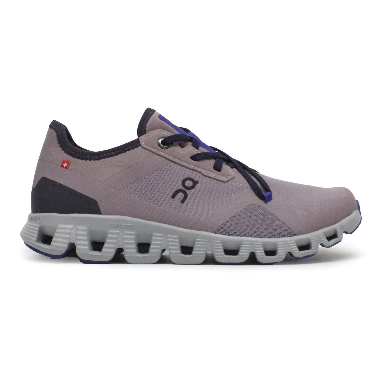 On Cloud X 3 AD Textile Synthetic Womens Trainers#color_heron glacier