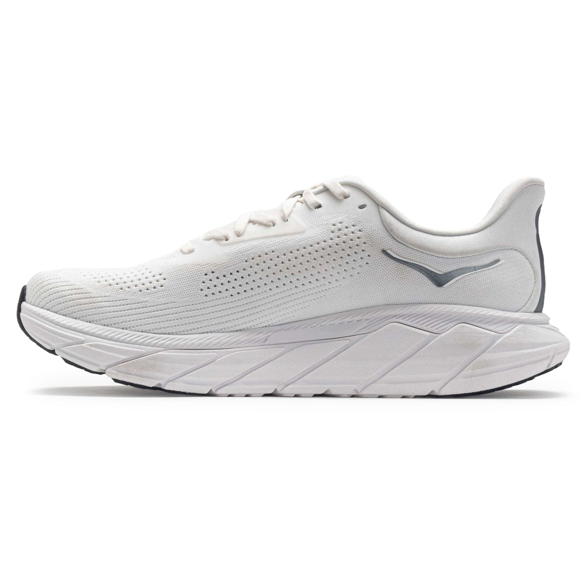 Hoka Arahi 7 Textile Men's Running Shoes - UK 8 - US 8.5 Men - EU 42#color_blanc de blanc steel wool