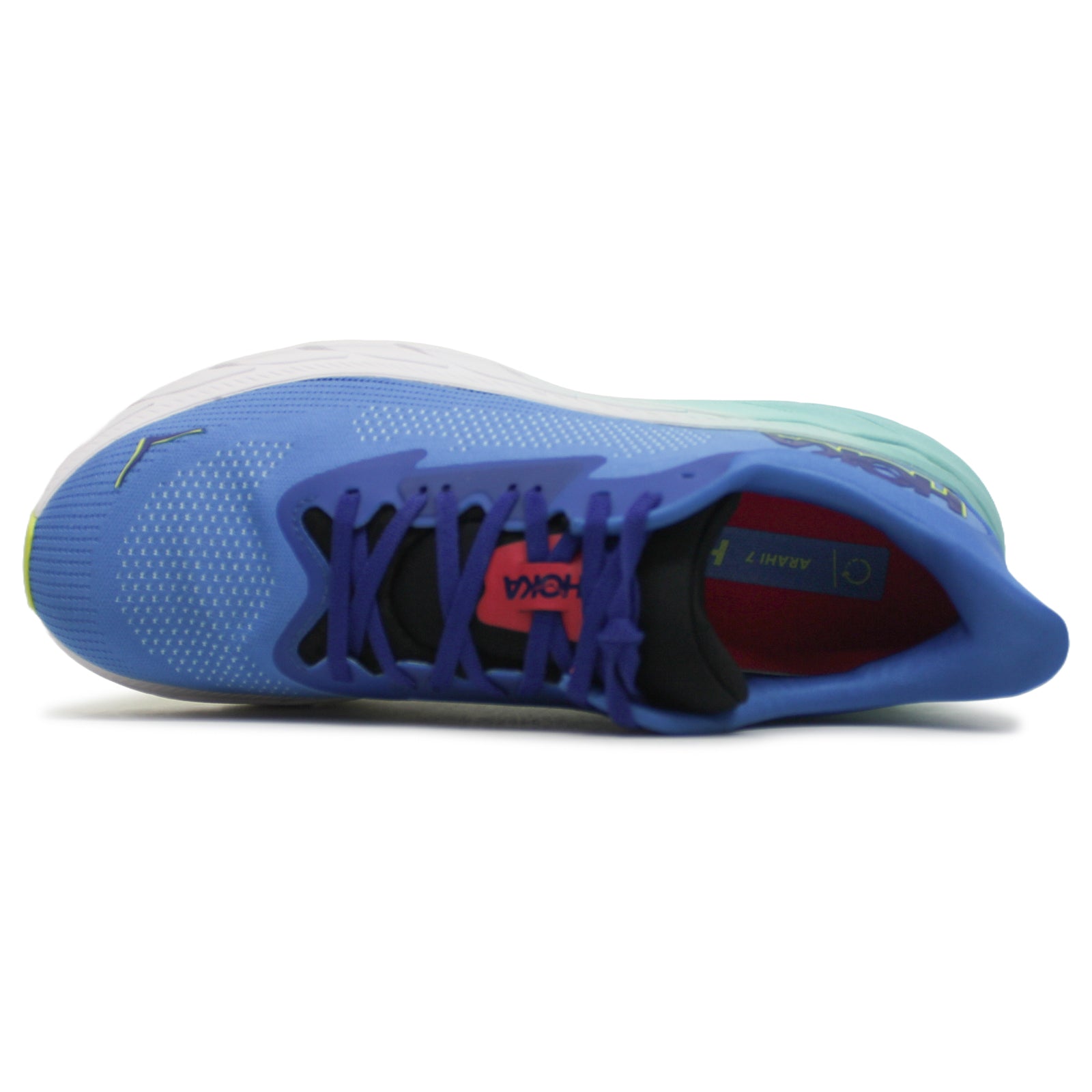 Hoka Arahi 7 1147850-VRTL Textile Mens Trainers - Virtual Blue Cerise - 12.5#color_virtual blue cerise