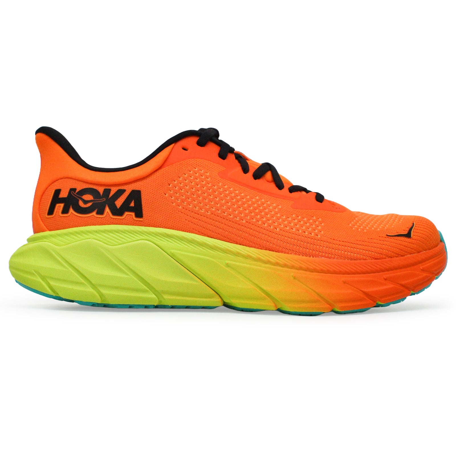 Hoka Arahi 7 Textile Men's Running Shoes#color_electric tangerine black