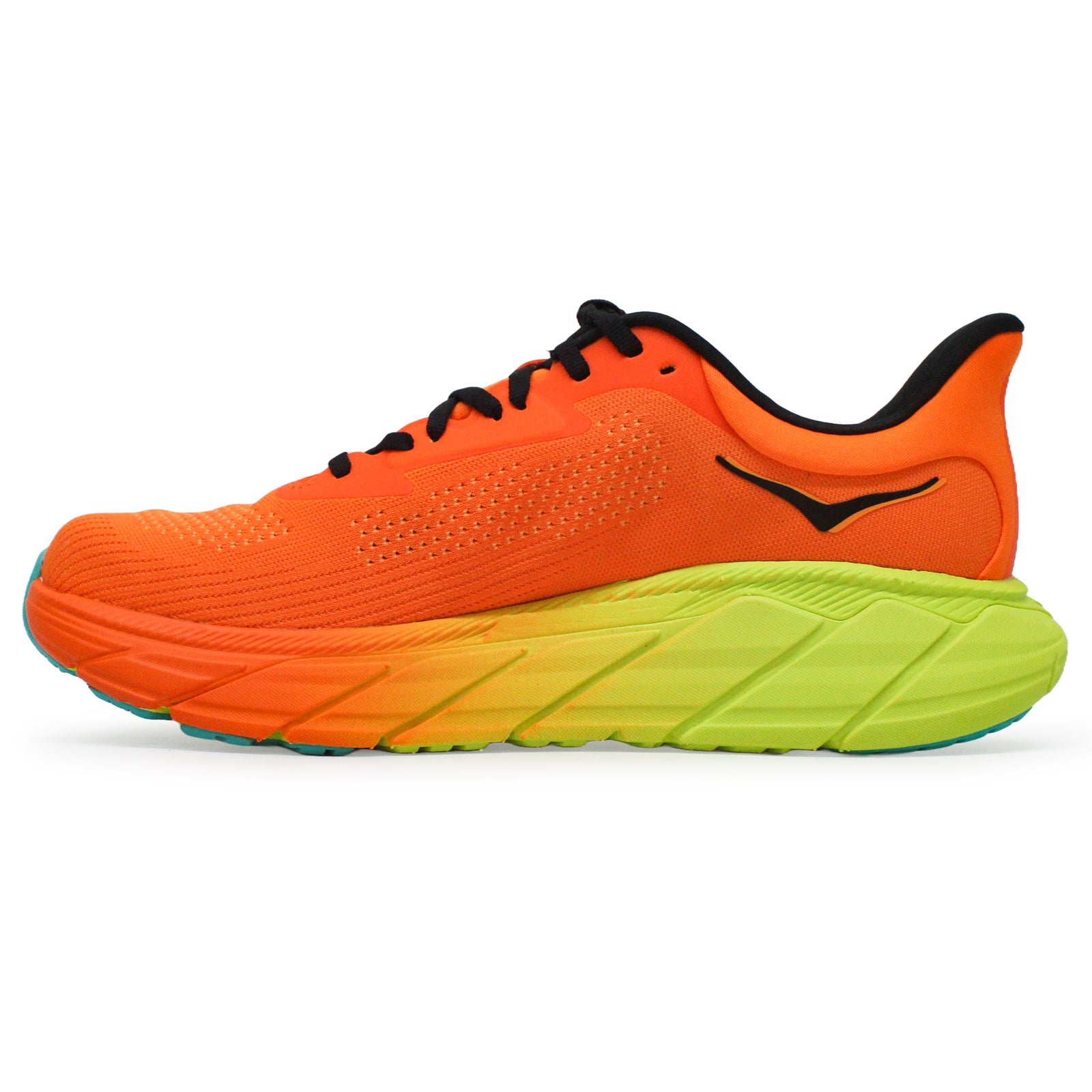 Hoka Arahi 7 Textile Men's Running Shoes#color_electric tangerine black