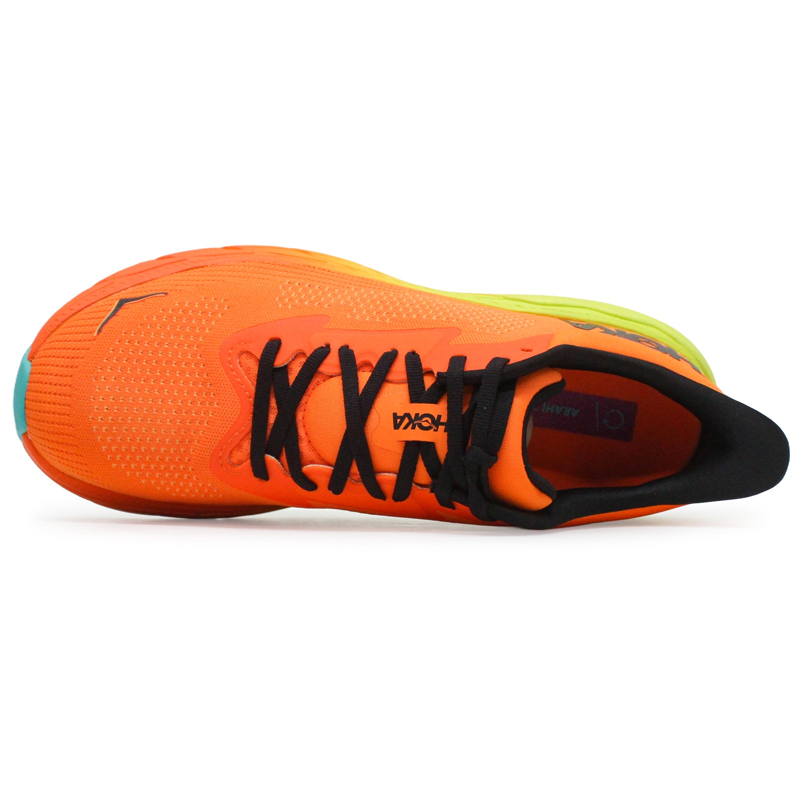 Hoka Arahi 7 Textile Men's Running Shoes#color_electric tangerine black