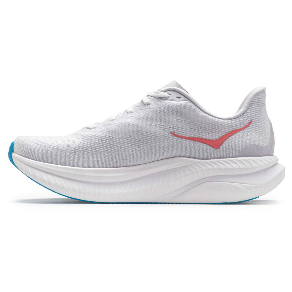 Hoka One One Mach 6 Textile Womens Sneakers#color_white nimbus cloud