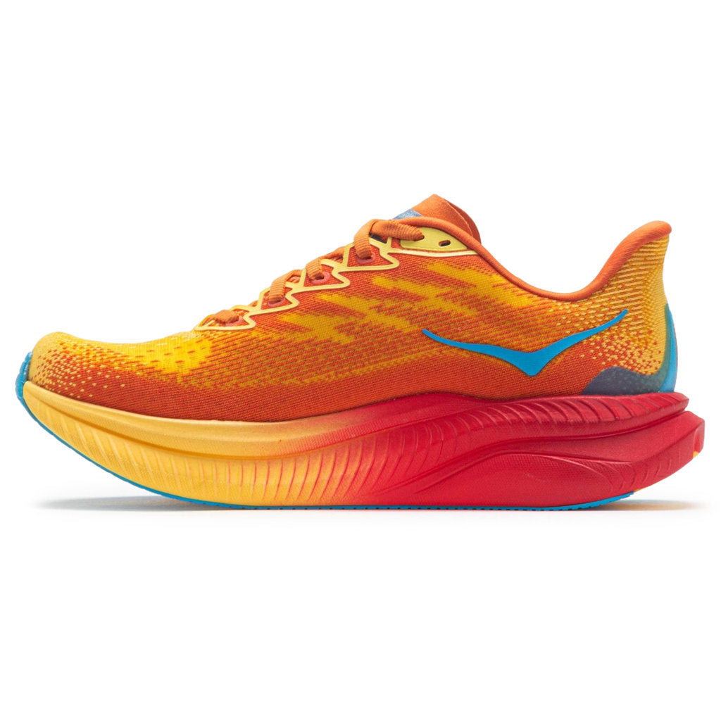 Hoka One One Mach 6 Textile Womens Sneakers#color_poppy squash