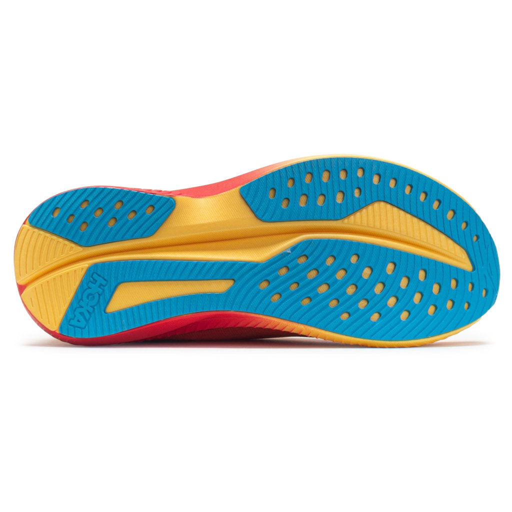 Hoka One One Mach 6 Textile Womens Sneakers#color_poppy squash