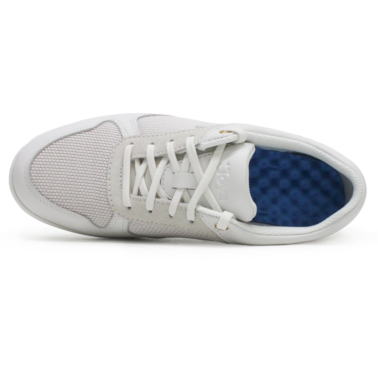 Joya Britt Leather Womens Trainers#color_white