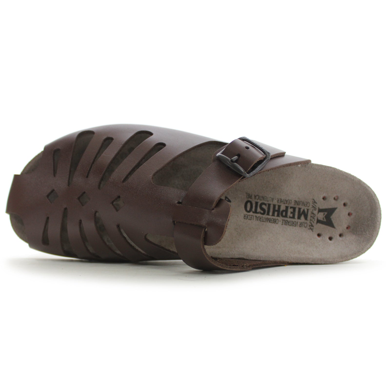 Mephisto Hedina P5143435 Full Grain Leather Womens Sandals - Chestnut - 40#color_chestnut