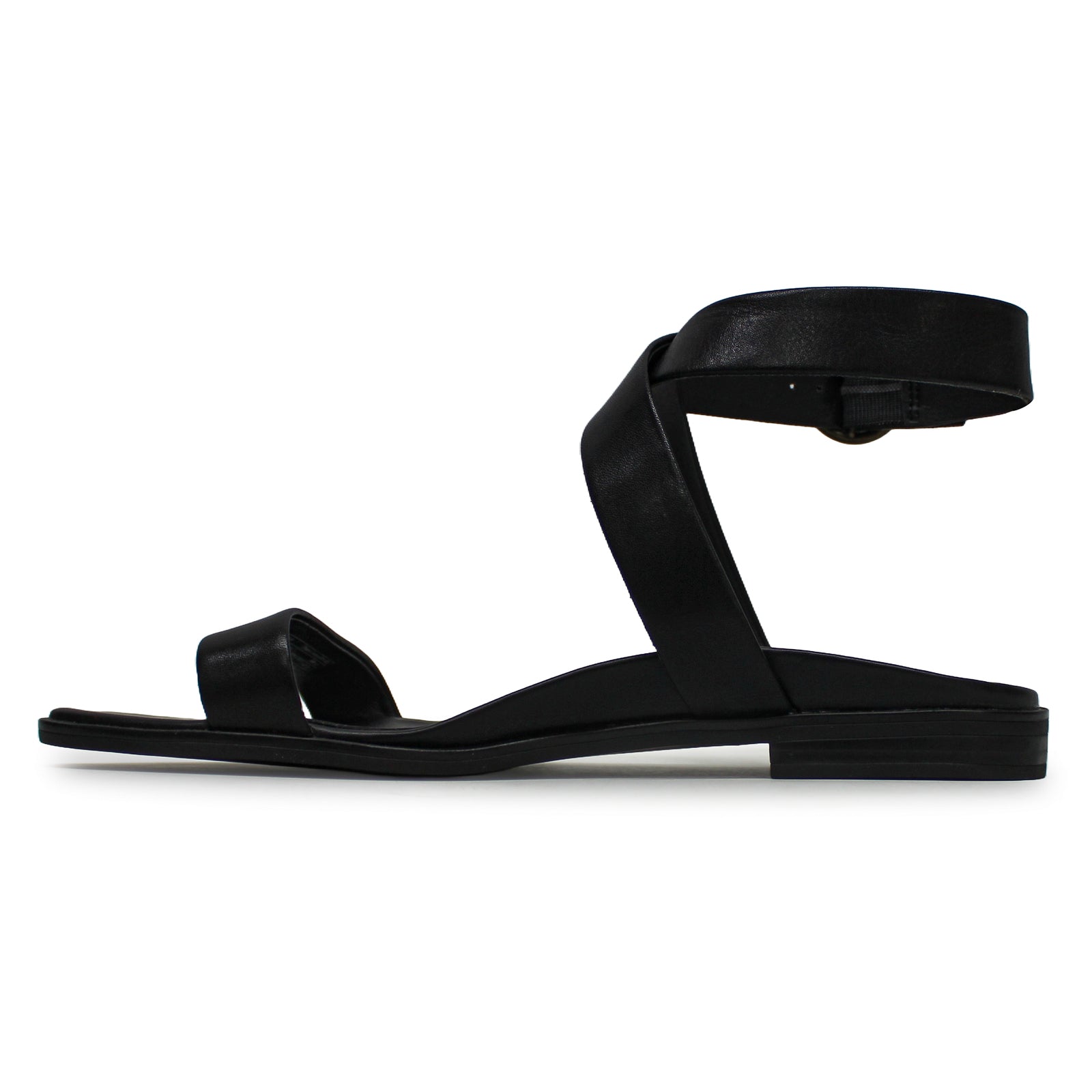 Vionic Anaya Leather Womens Sandals#color_black