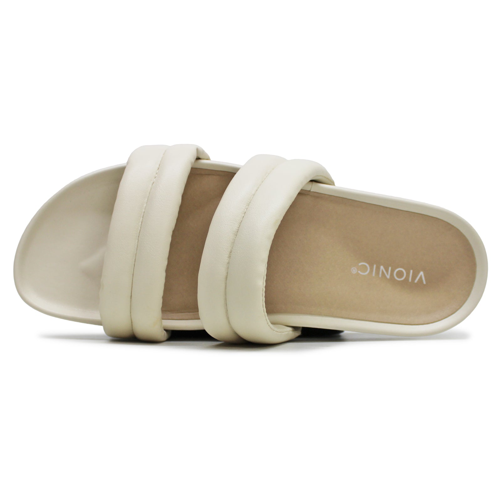 Vionic Mayla I4709S1250 Synthetic Leather Womens Sandals - Cream - 38#color_cream