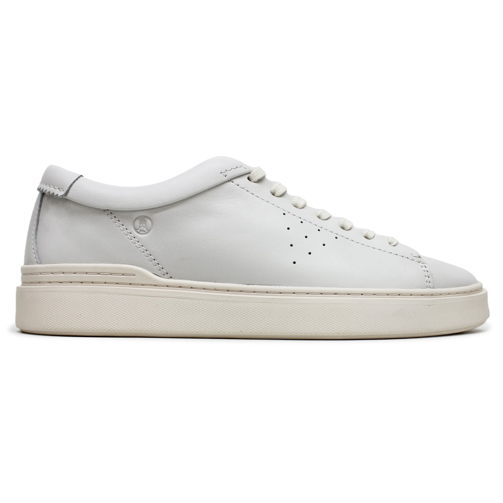 Clarks Craft Swift Leather Mens Sneakers#color_white