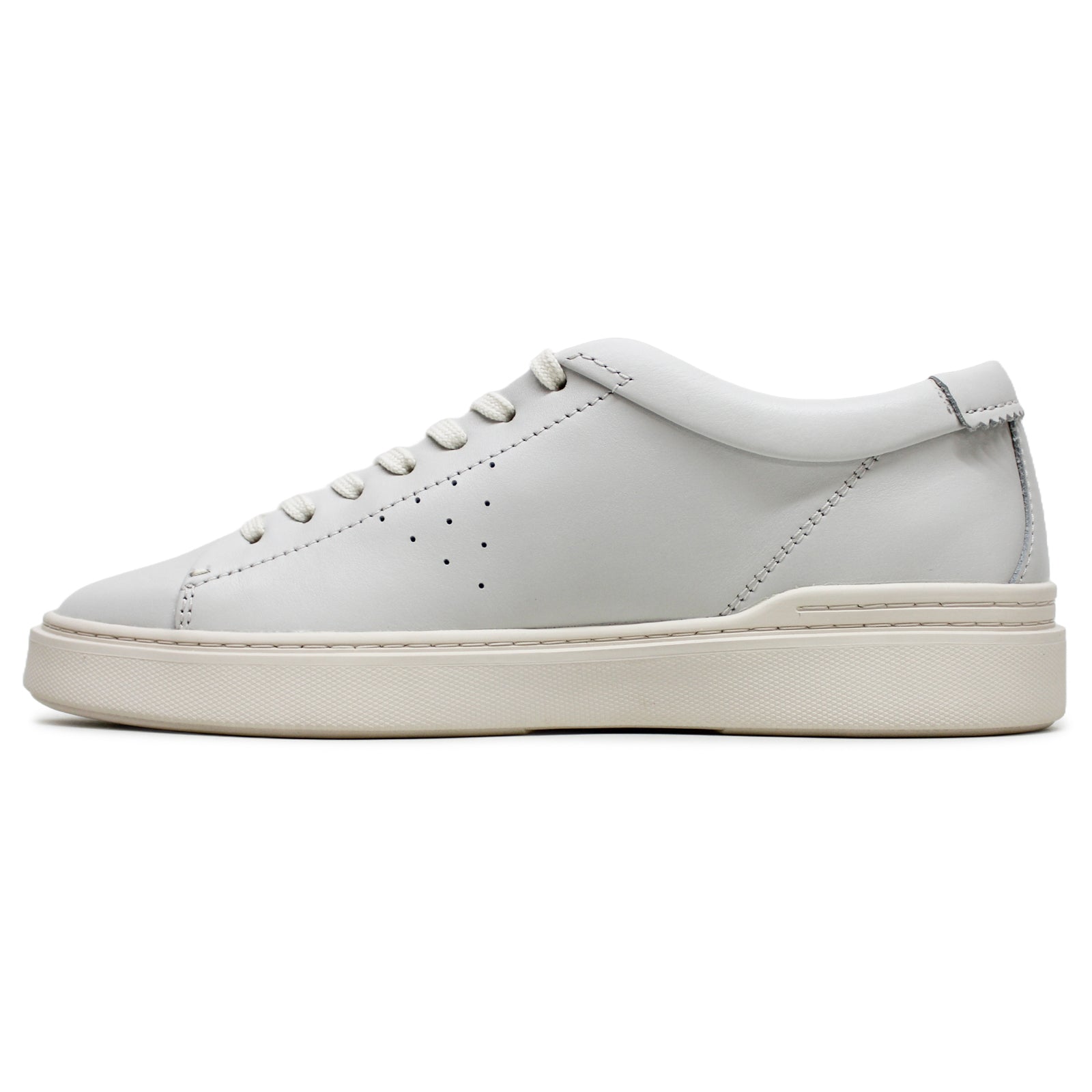 Clarks Craft Swift Leather Mens Sneakers#color_white