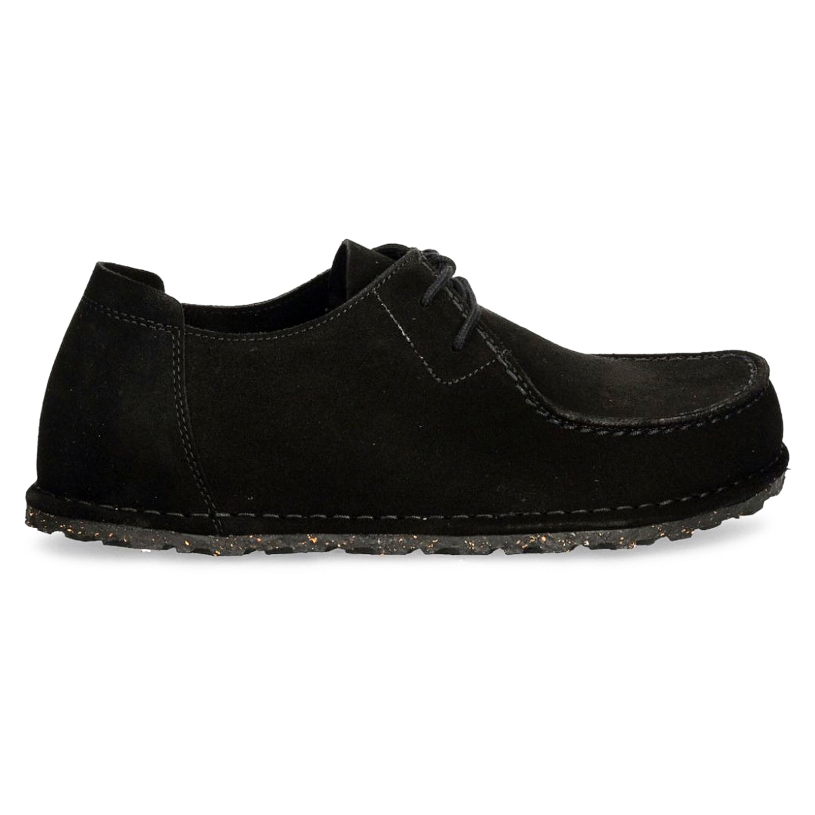 Birkenstock Utti Lace Suede Leather Unisex Shoes#color_black