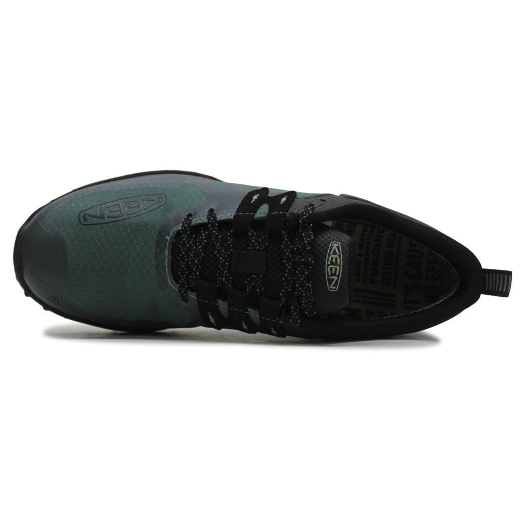 Keen Zionic WP Textile Synthetic Mens Sneakers#color_dark forest black