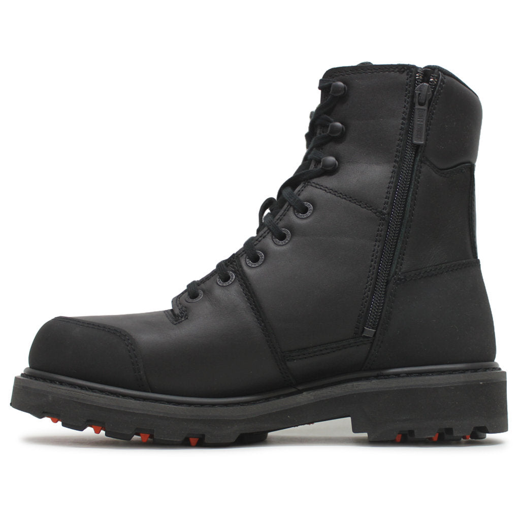 Harley Davidson Brockman Full Grain Leather Mens Boots#color_black