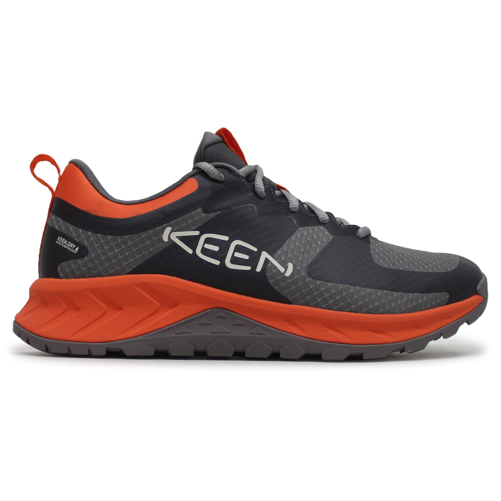 Keen Versacore WP 1029050 Textile Synthetic Mens Trainers - Steel Grey Scarlet Ibis - 44.5#color_steel grey scarlet ibis