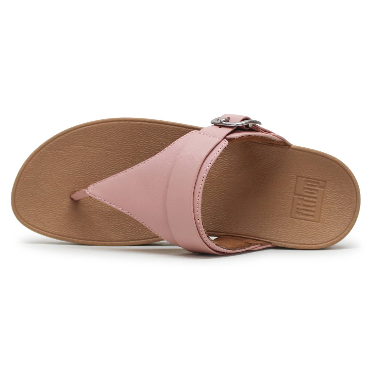 FitFlop Lulu Adjustable Leather Toe Post Leather Womens Sandals#color_Soft Blush