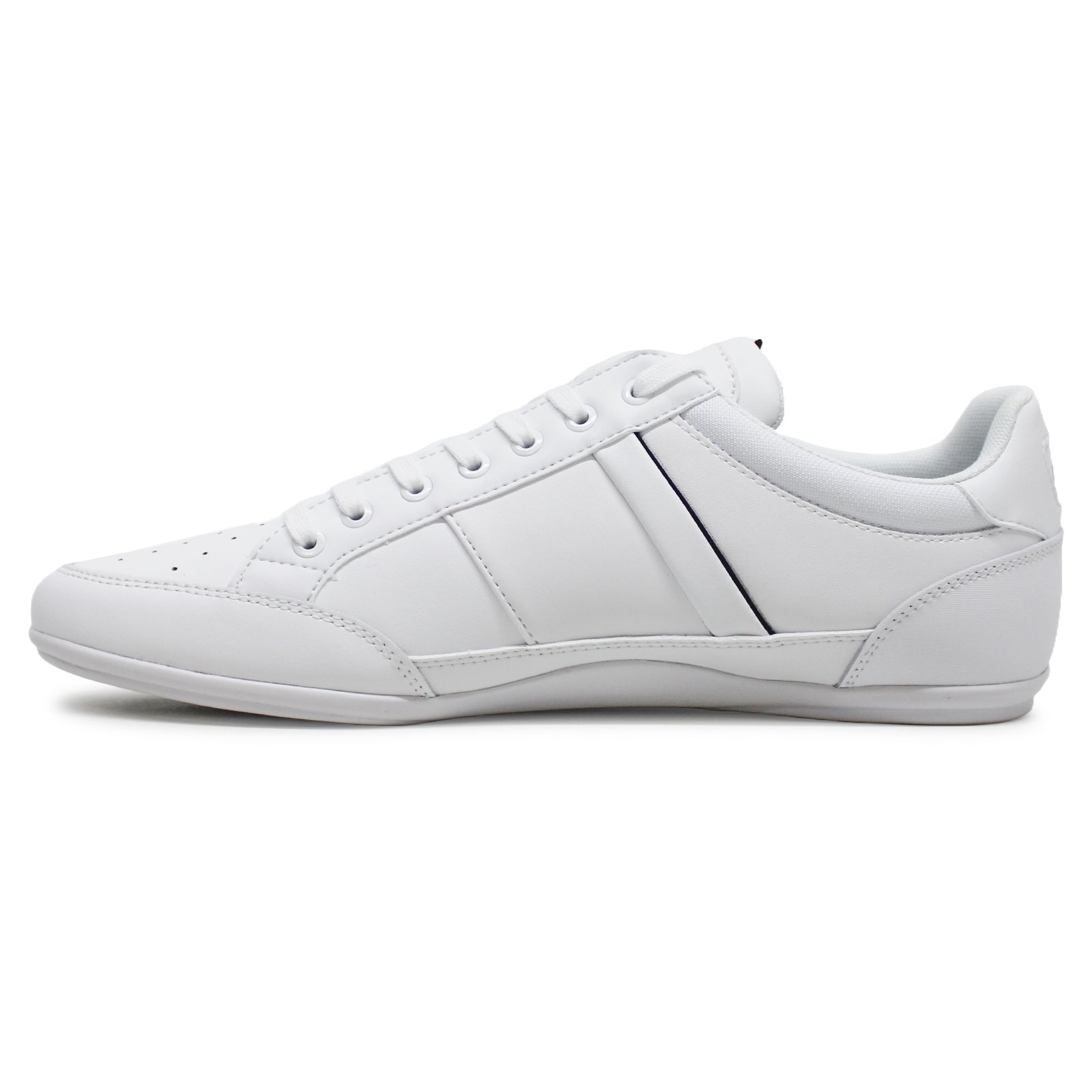 Lacoste Chaymon 7-42CMA0014147 Leather Synthetic Mens Trainers - White Black - 43#color_white black