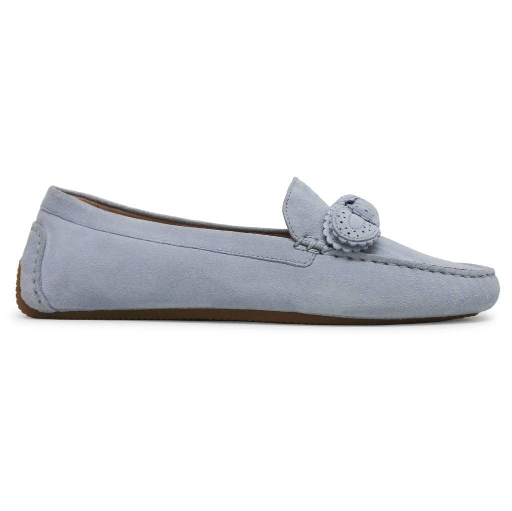 Cole Haan Bellport Bow Driver Suede Women's Loafers Shoes