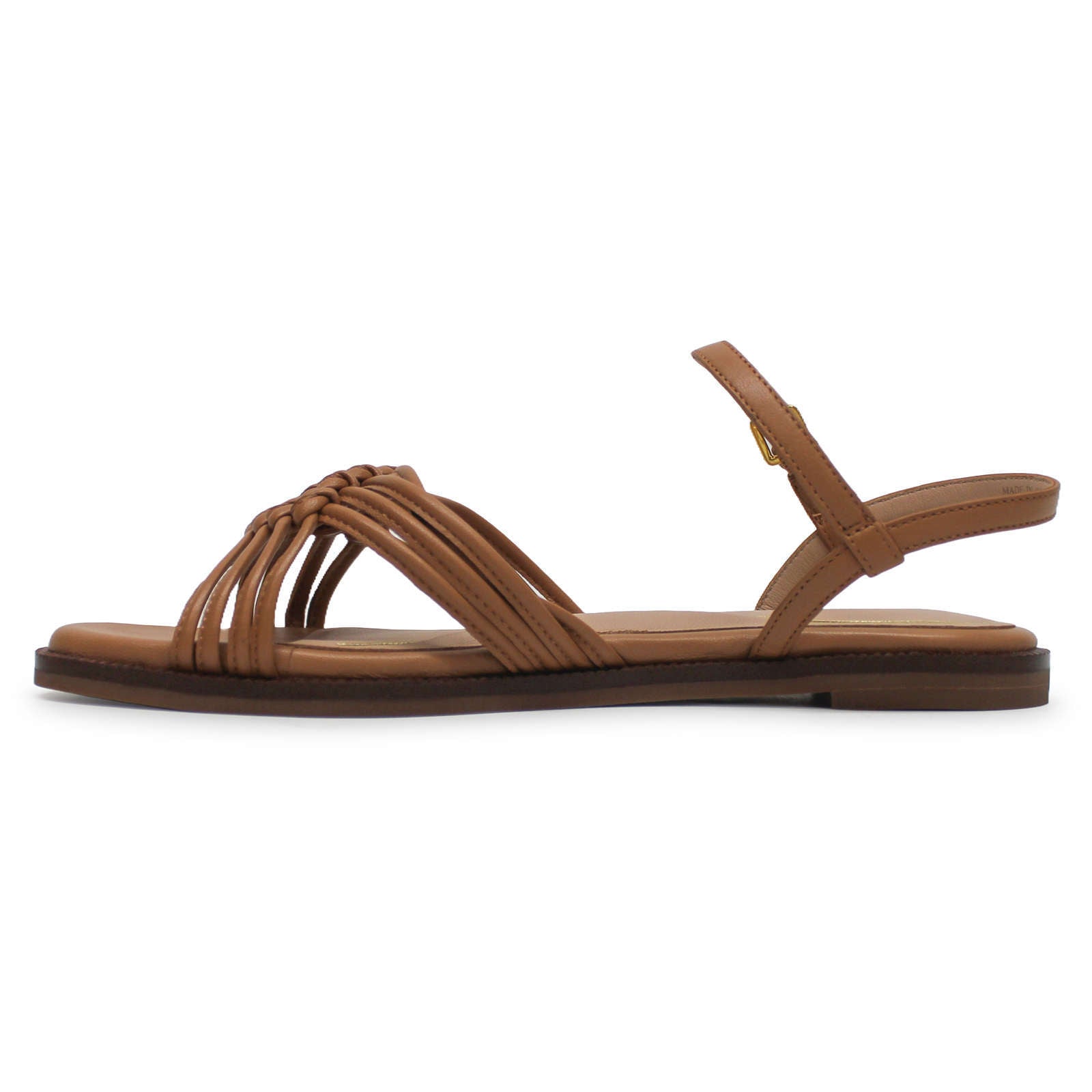 Cole Haan Jitney Knot Leather Womens Sandals#color_Pecan