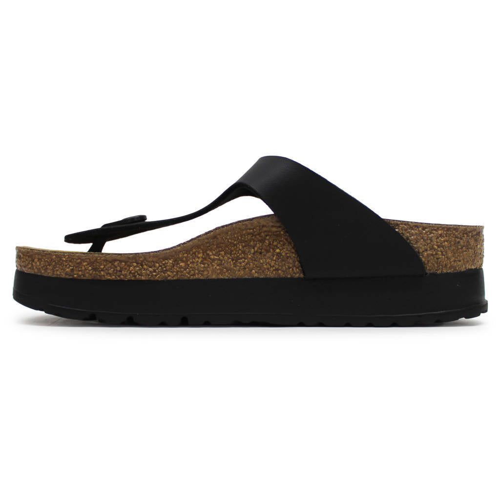 Papillio Gizeh PAP Flex Platform Birko-Flor Unisex Sandals#color_black