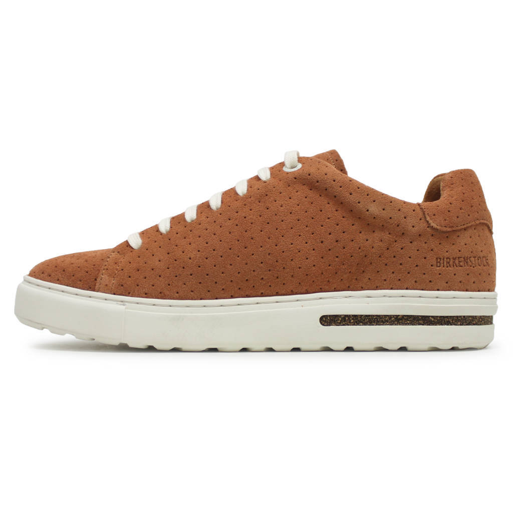 Birkenstock Bend Low Dotted Suede Leather Unisex Sneakers#color_burnt orange